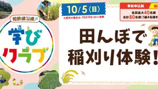 【相鉄線沿線「学びクラブ」】田んぼで稲刈り体験！ 2025年10月5日(日)
